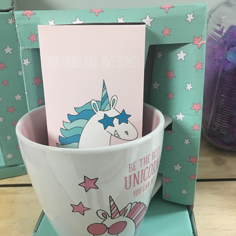 Unicorn cup gift set